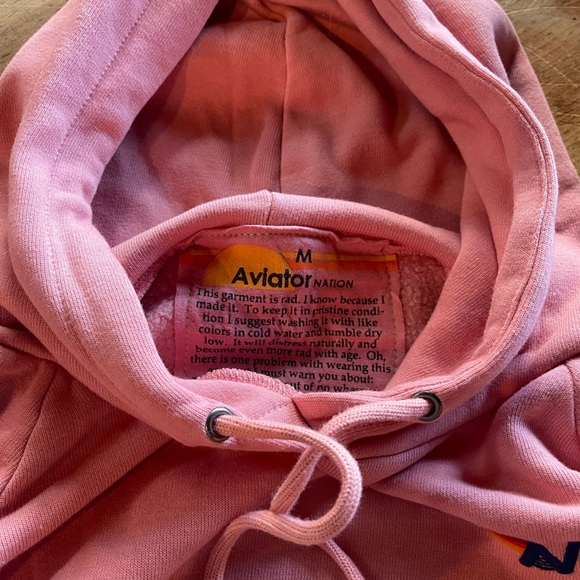 Aviator Nation Pink Hoodie - Picture 7 of 7